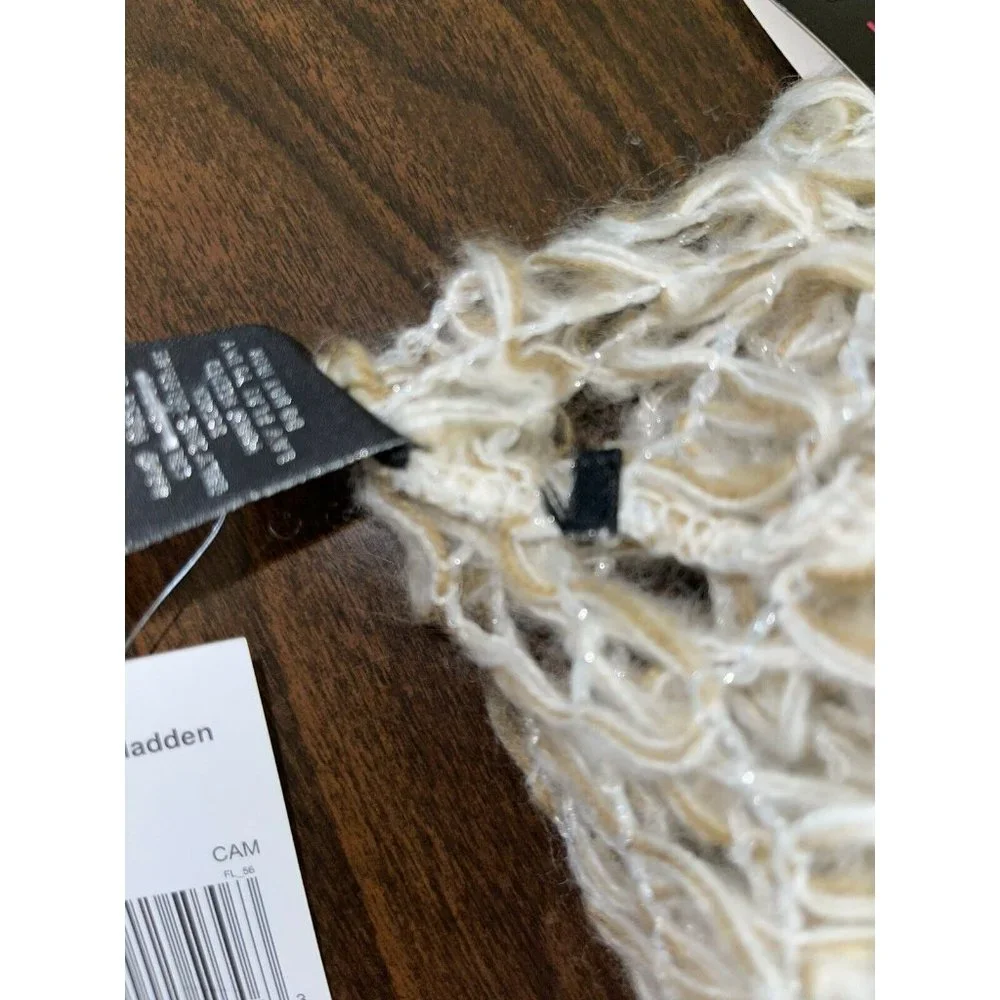 Steve Madden Loose Weave Infinity Scarf (Camel) Retail $44.00